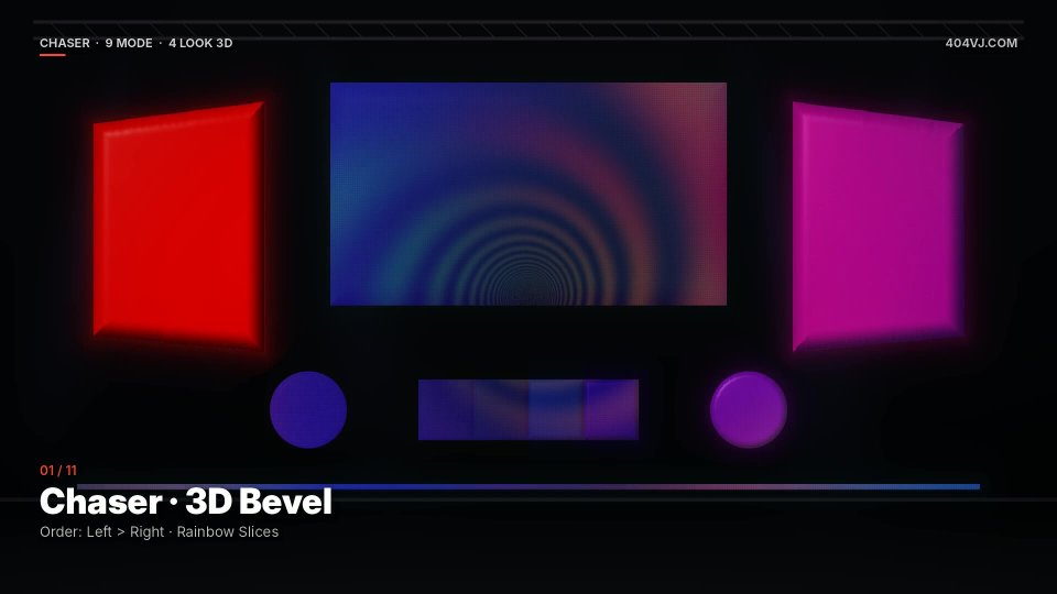 Chaser · 3D Bevel