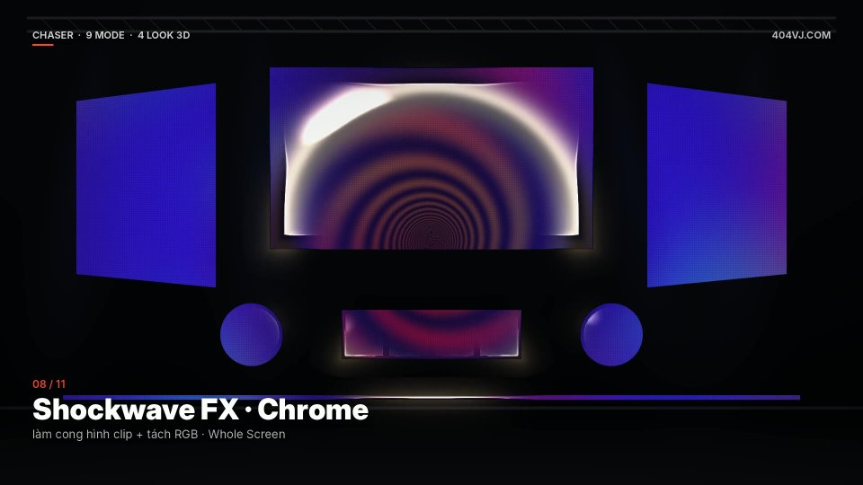 Shockwave FX · làm cong hình clip